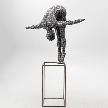 Dekorativ skulptur, patinerad aluminium, Art People Gallery Paris, 2000-tal.