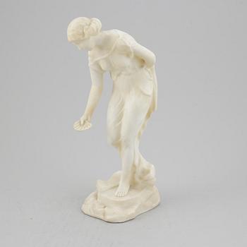 Ludwig Eisenberger, sculpture, alabaster, signed.