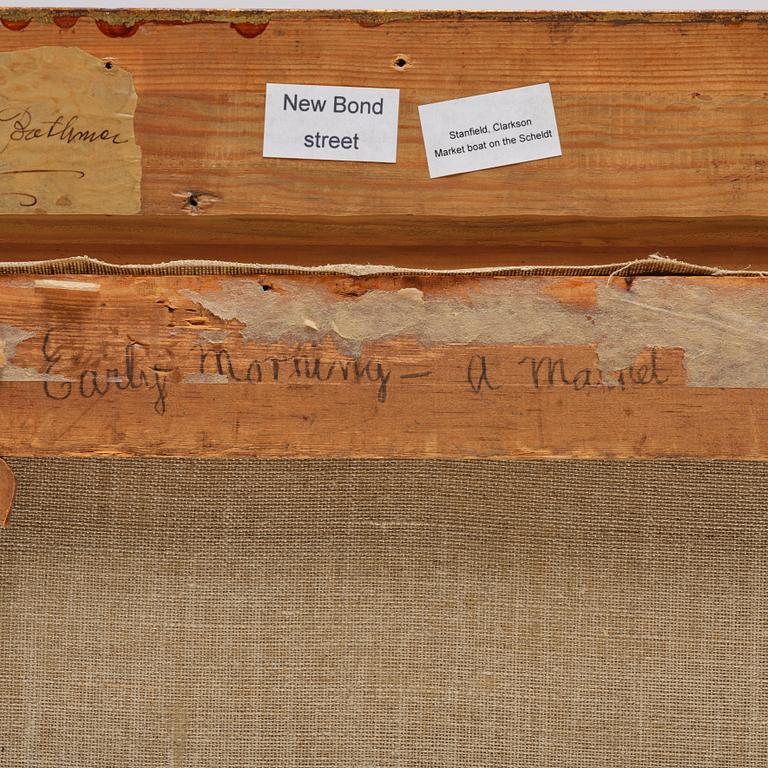 Clarkson Frederick Stanfield, Market boat on the Scheldt.