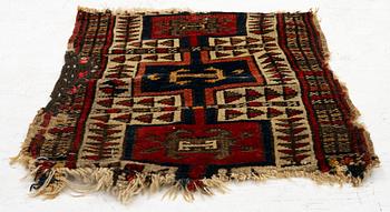 Antique Yastik fragment, central Anatolia, approx. 47 x 40 cm.