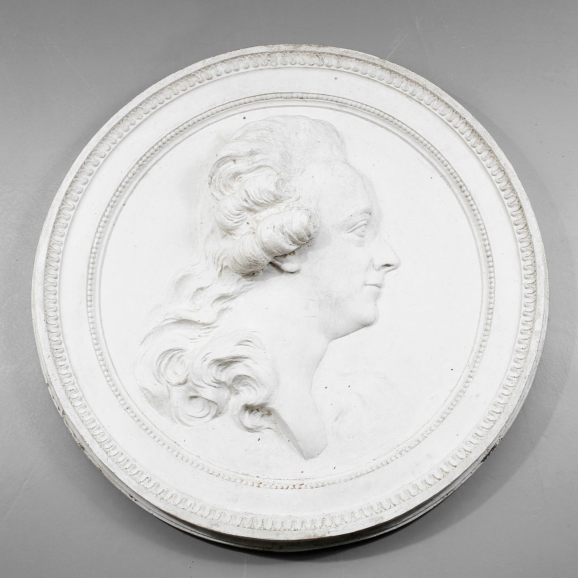 MEDALJONG, betong, efter Johan Tobias Sergel, 1900-tal.