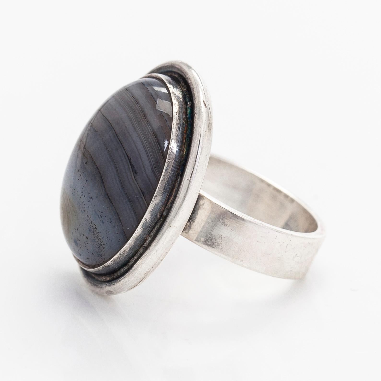 Saara Hopea, ring, silver, Ossian Hopea, Borgå 1978.