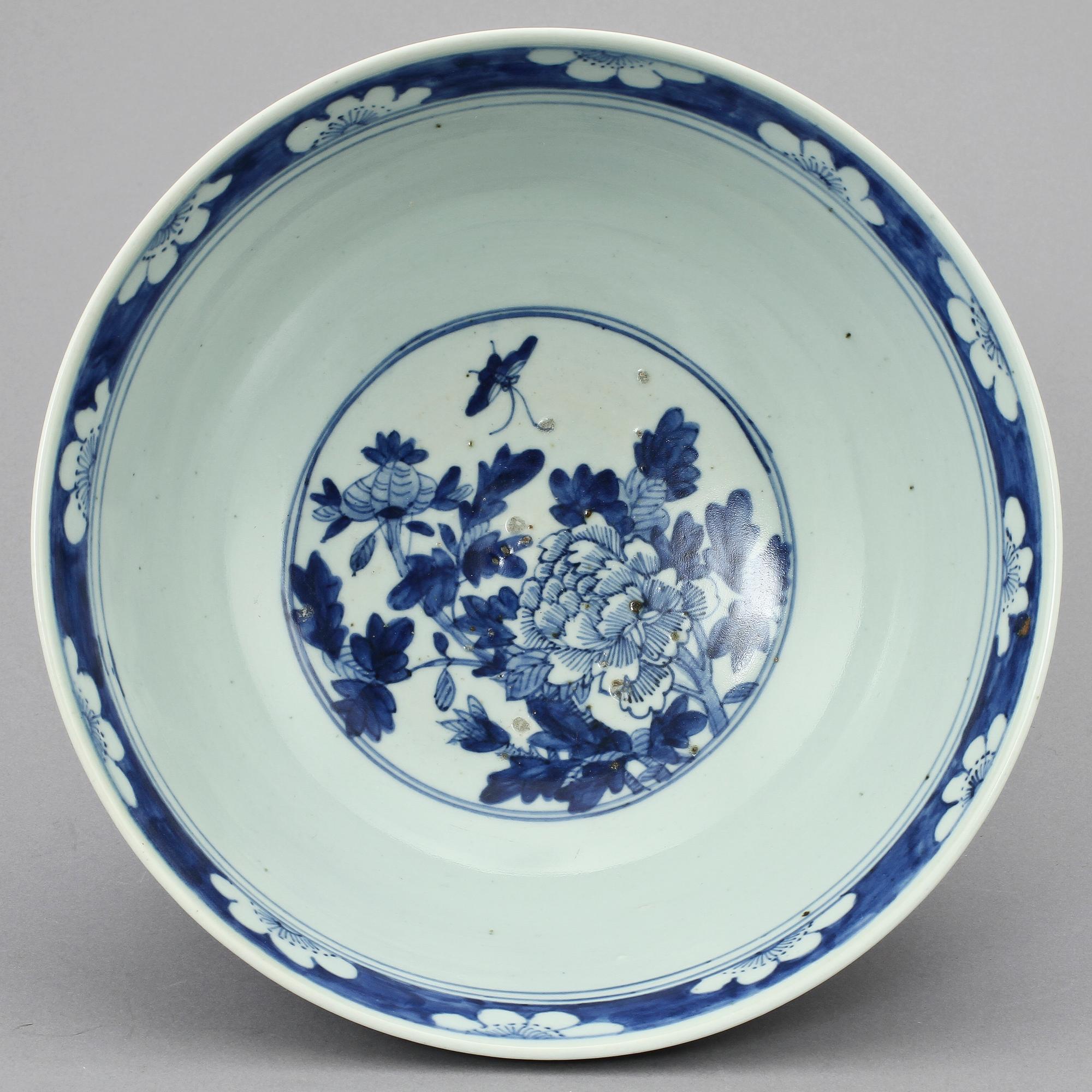 BÅLSKÅL, porslin, Kina, 1800-tal.