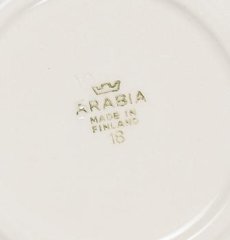 SERVIS, 42 delar, "grått Landskap", porslin, design Reinhard Richter, Arabia.