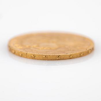 Gold coin, Switzerland, 20 Franc, 1927.