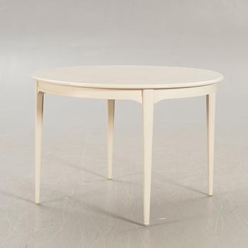 Svante Skogh, dining table plus 2 extension leaves, 4 chairs, second half of the 20th century.