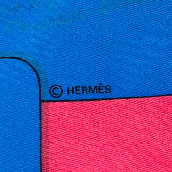 Hermès, scarf, "Le Monde du Polo".