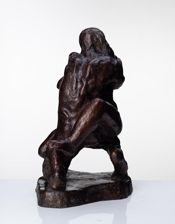 Gudmar Olovson, sculpture. Signed. Numbered. Foundry mark. Bronze, height 61 cm, length 46 cm.