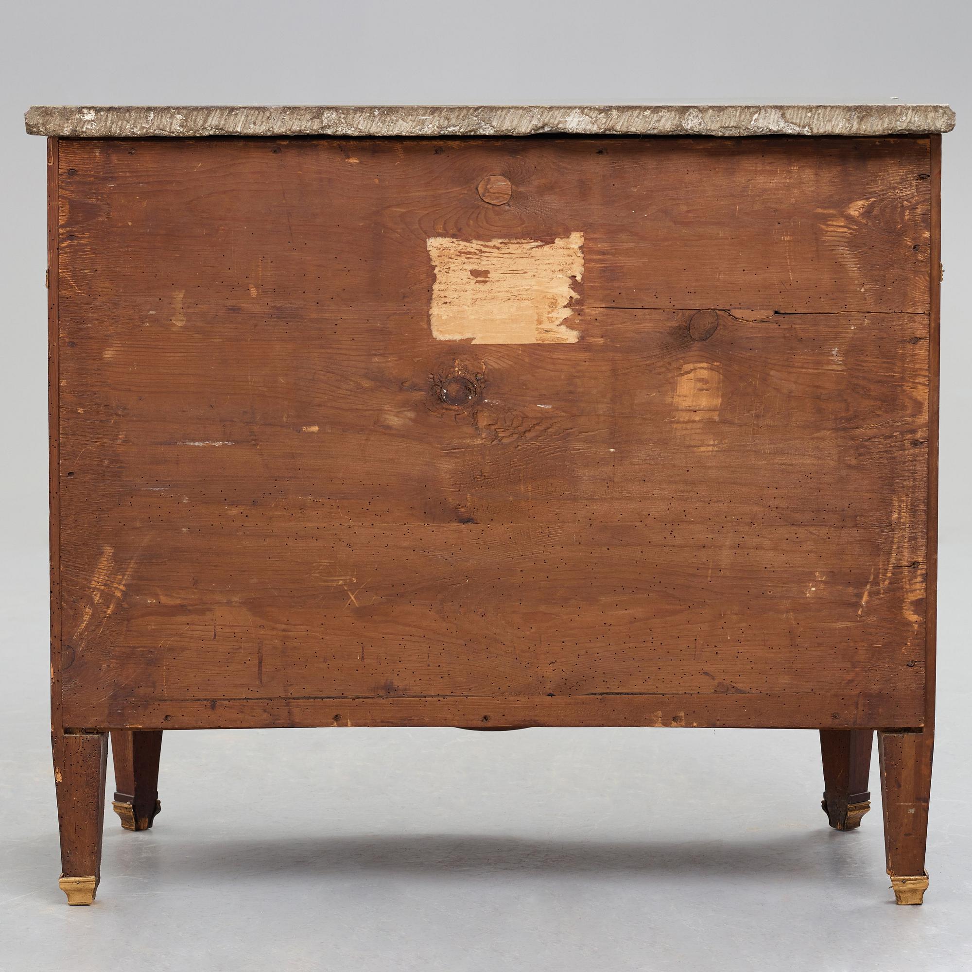 A Gustavian late 18th century commode, attributed to Gustaf Foltiern (master in Stockholm 1771-1804).