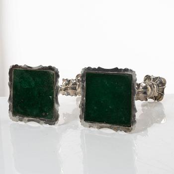 Candelsticks, a pair, silver, Sheffield 1833-34, mark of possibly Henry Wilkinson & Co.