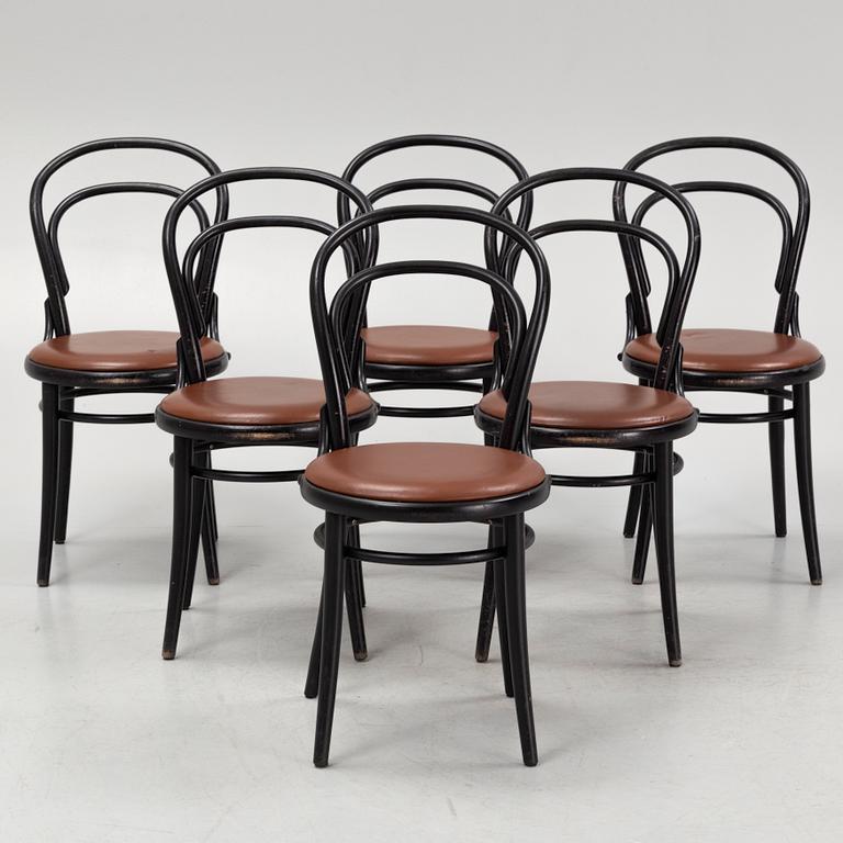 Chairs, six pieces, TON.