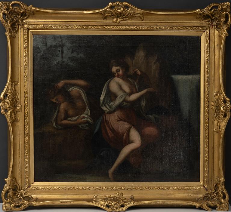 Unknown artist, 16th/17th century, Women by a well.