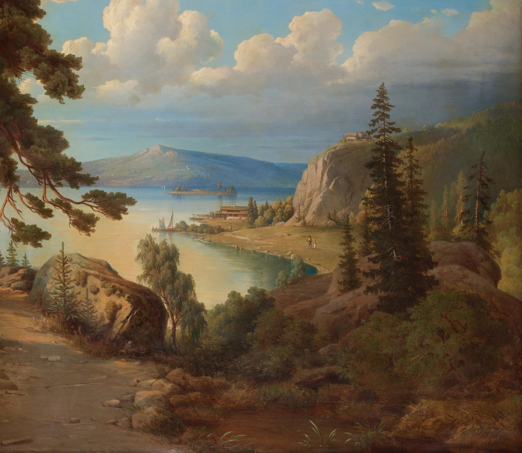 Joseph Magnus Stäck, Landscape with a woman.