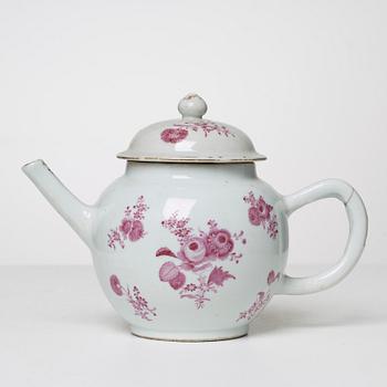 TEKANNA, porslin, Qianlong, Kina 1700-tal.