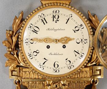 VÄGGPENDYL, gustaviansk stil, Robert Engström, Stockholm, tidigt 1900-tal.