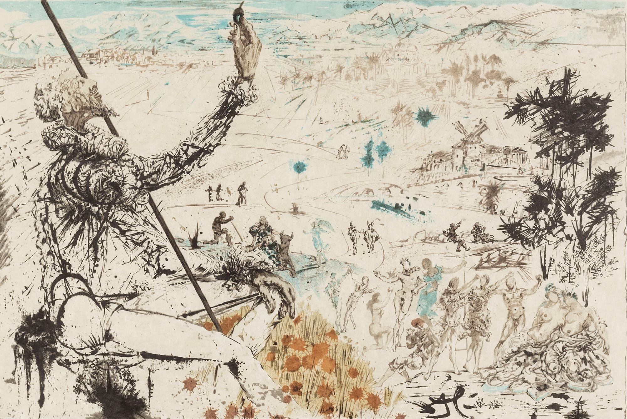 SALVADOR DALí, litografi, signerad och numrerad 39/300.