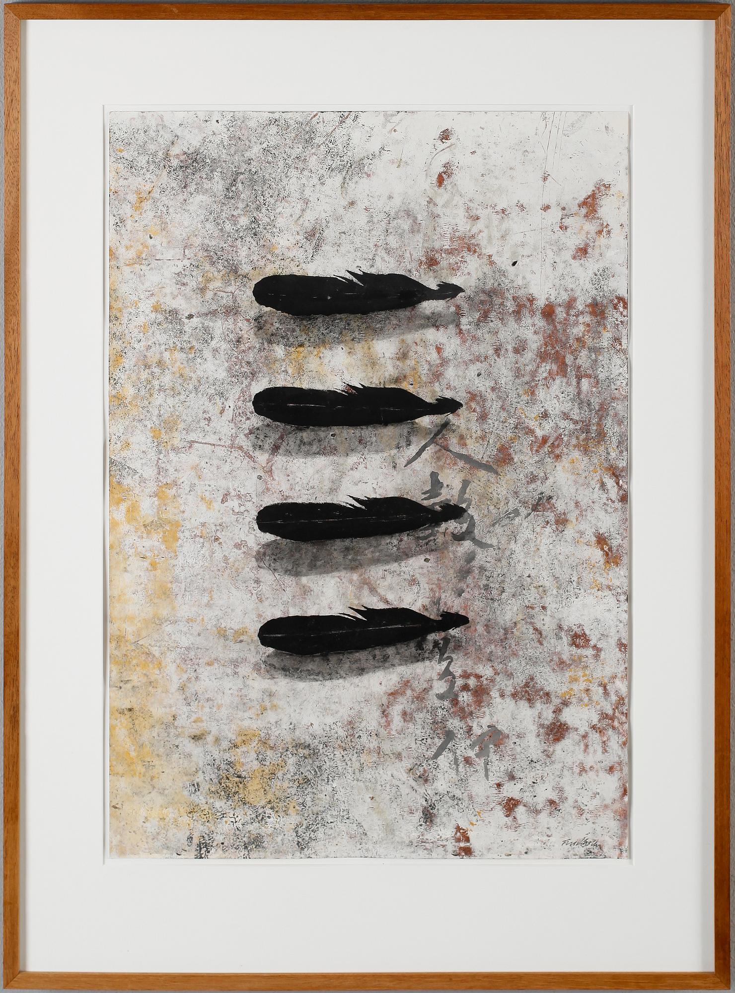 BERTIL FREDHOLM, gouache, signerad.