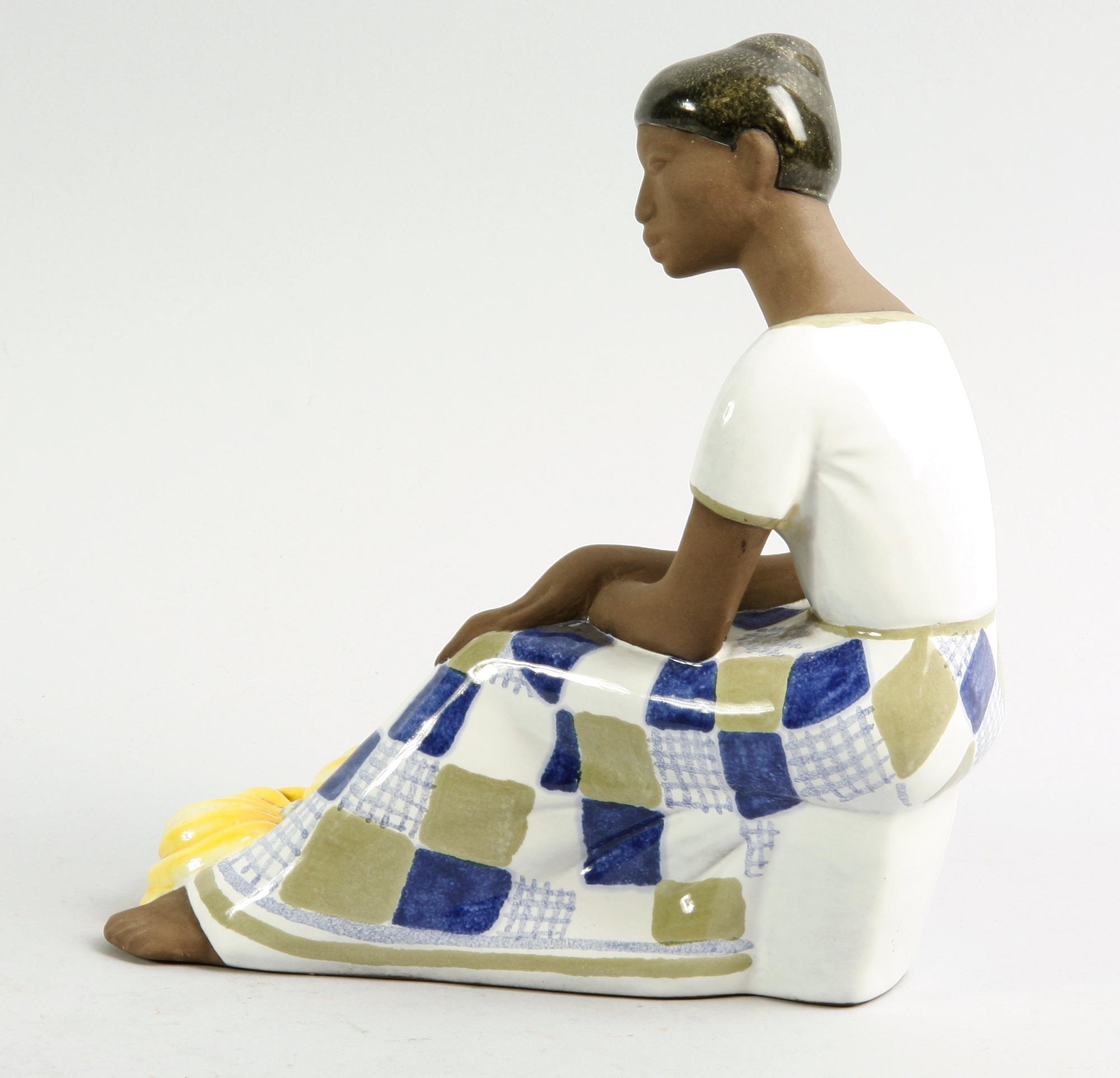 FIGURIN, stengods, Mari Simmulsson, Upsala-Ekeby.