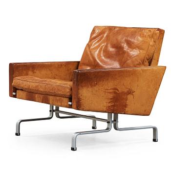 A Poul Kjaerholm 'PK-31' brown leather easy chair, E Kold Christensen, Denmark 1960's.