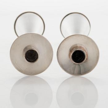 Tapio Wirkkala, Two silver candlesticks, TW 189, Kultakeskus, Hämeenlinna 1961 and 1964.