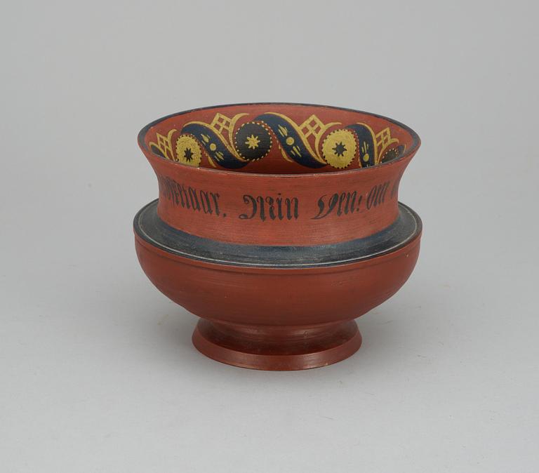A Norwegian bowl. 19 th century.