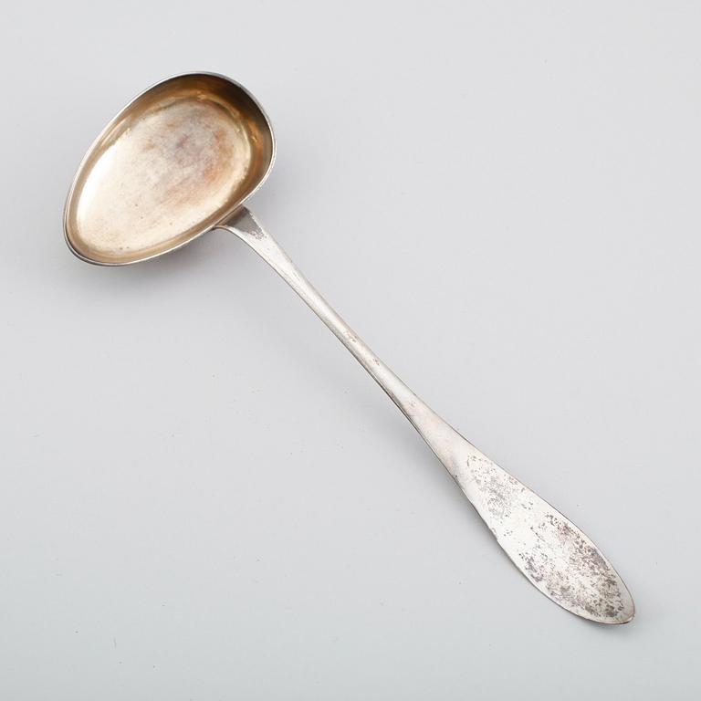 SOPPSLEV, silver, Johan Malmstedt, Göteborg 1808. Vikt ca 216 gram.