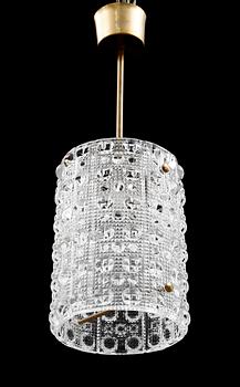 TAKLAMPA, glas, Carl Fagerlund, Orrefors, 1900-talets andra hälft.
