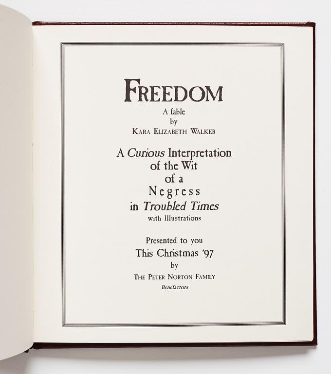 Kara Walker, multipel, 1997, Peter Norton Family Christmas Project 1997.