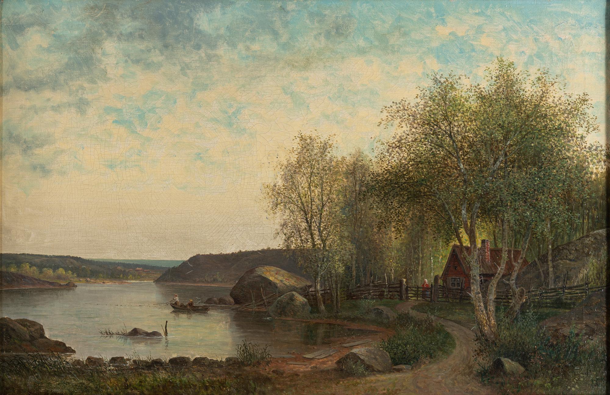 CARL AUGUST FAHLGREN, olja på duk, ej signerad.