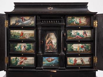 A Baroque landscape cabinet, presumably Flemish, second half of the 17th century.