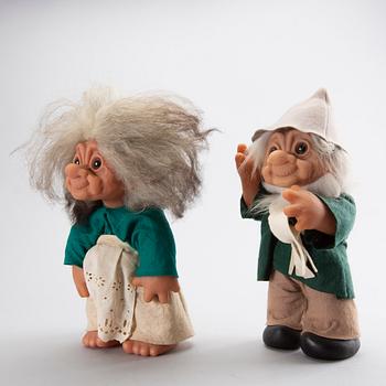 THOMAS DAM, a pair of trolls 1977 Denmrk.