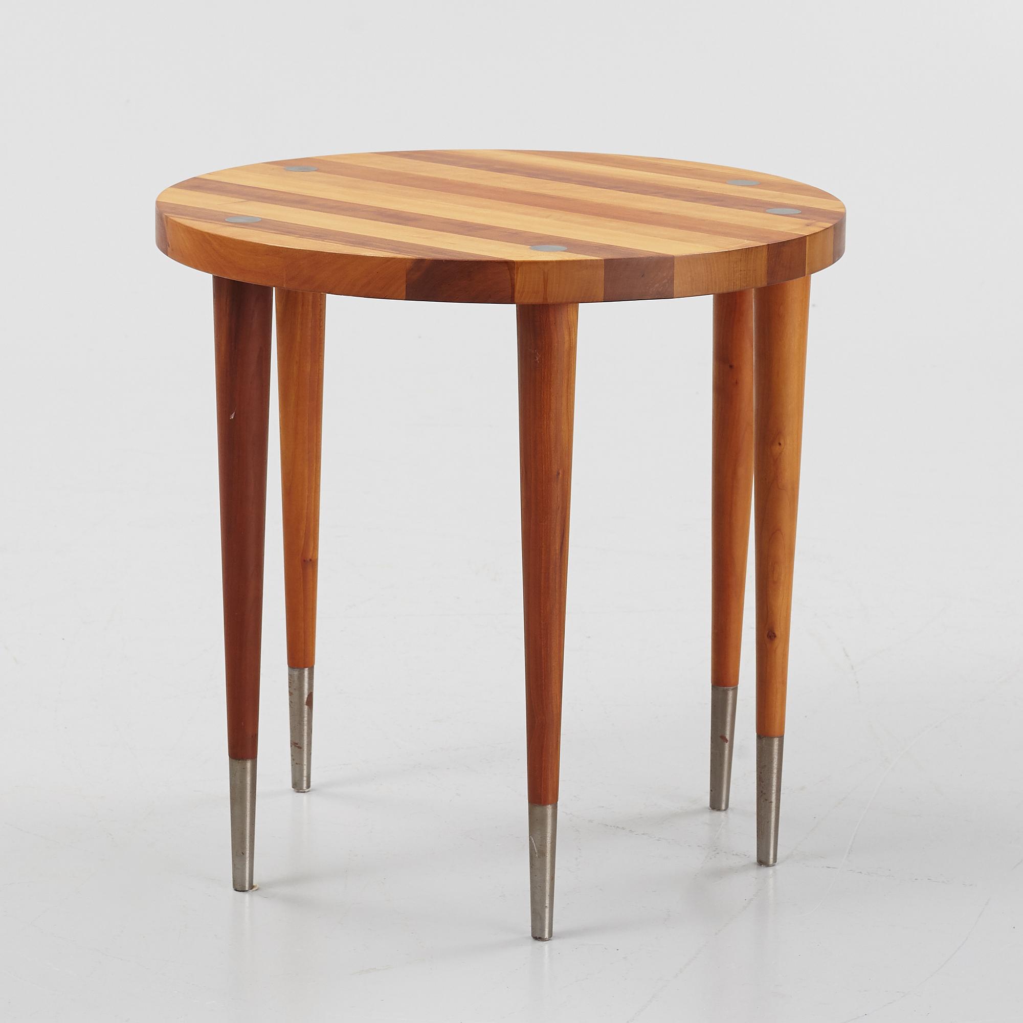 Kerstin Olby, side table, trätina, signed.