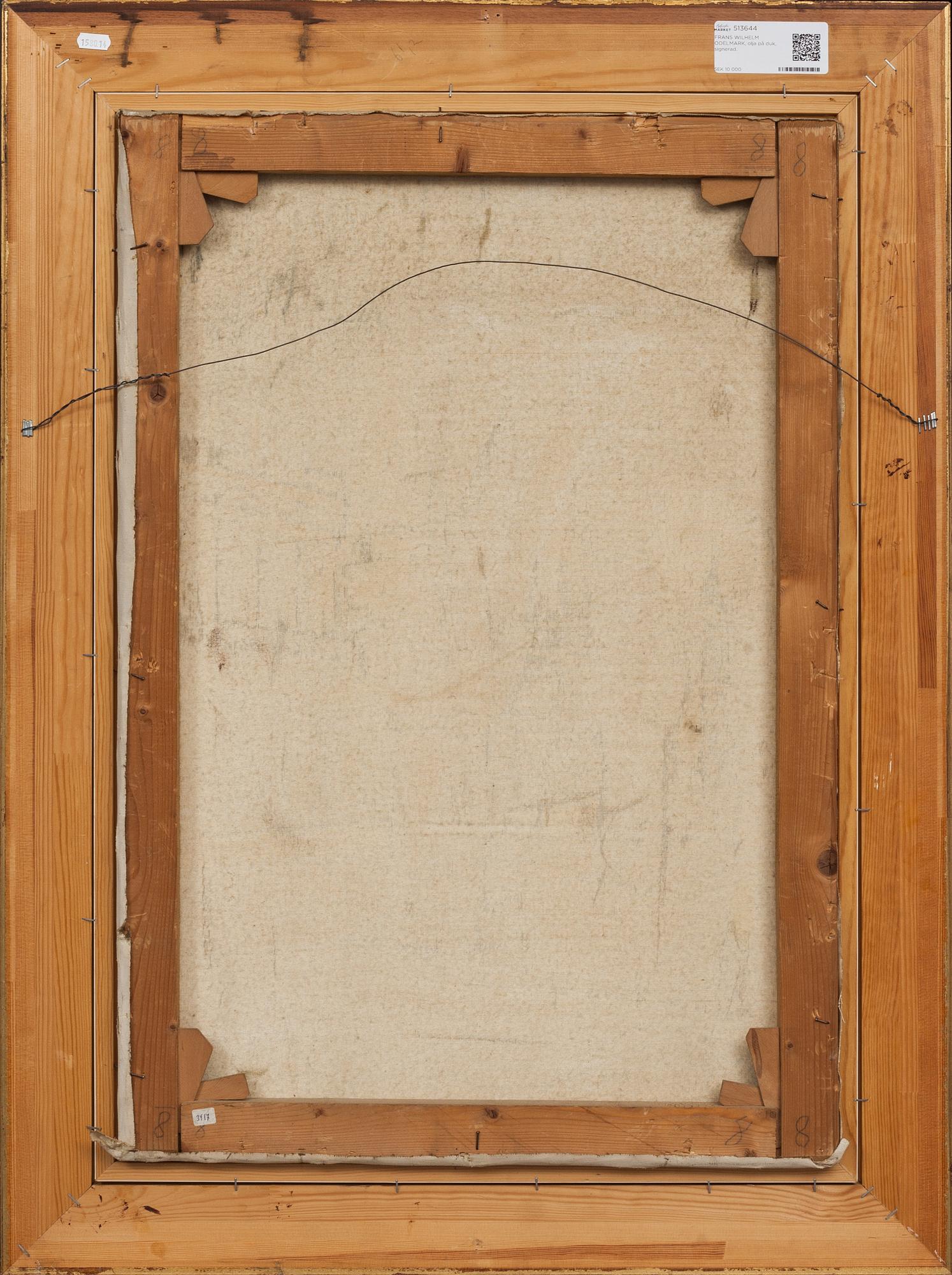 FRANS WILHELM ODELMARK, olja på duk, signerad.