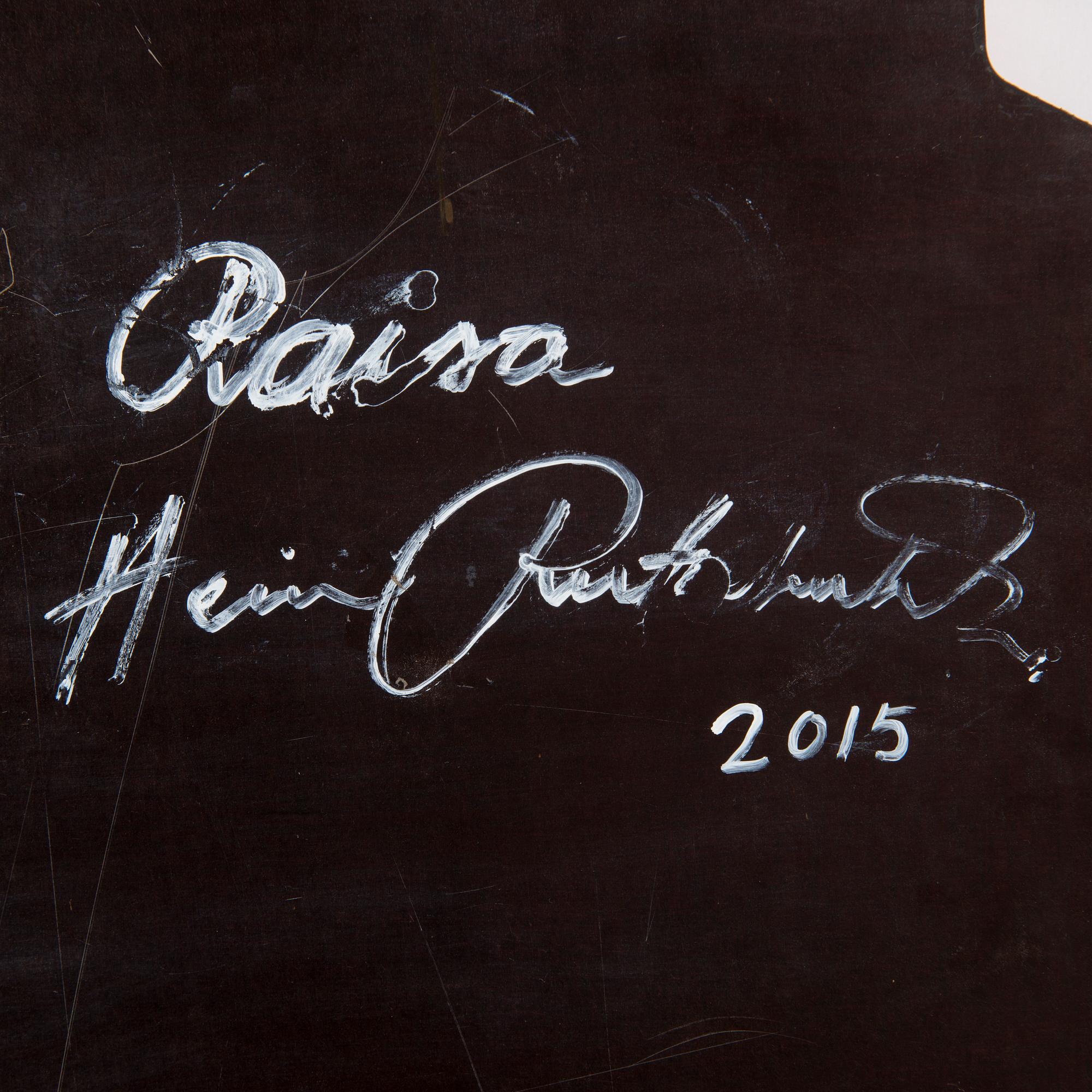 HEINI RIITAHUHTA, a porcelain hexagon relief 'Raisa' signed Heini Riitahuhta 2015.