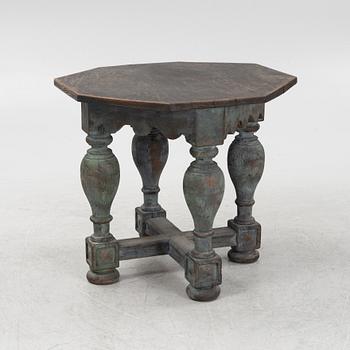 A painted Baroque table, 18th Century.
