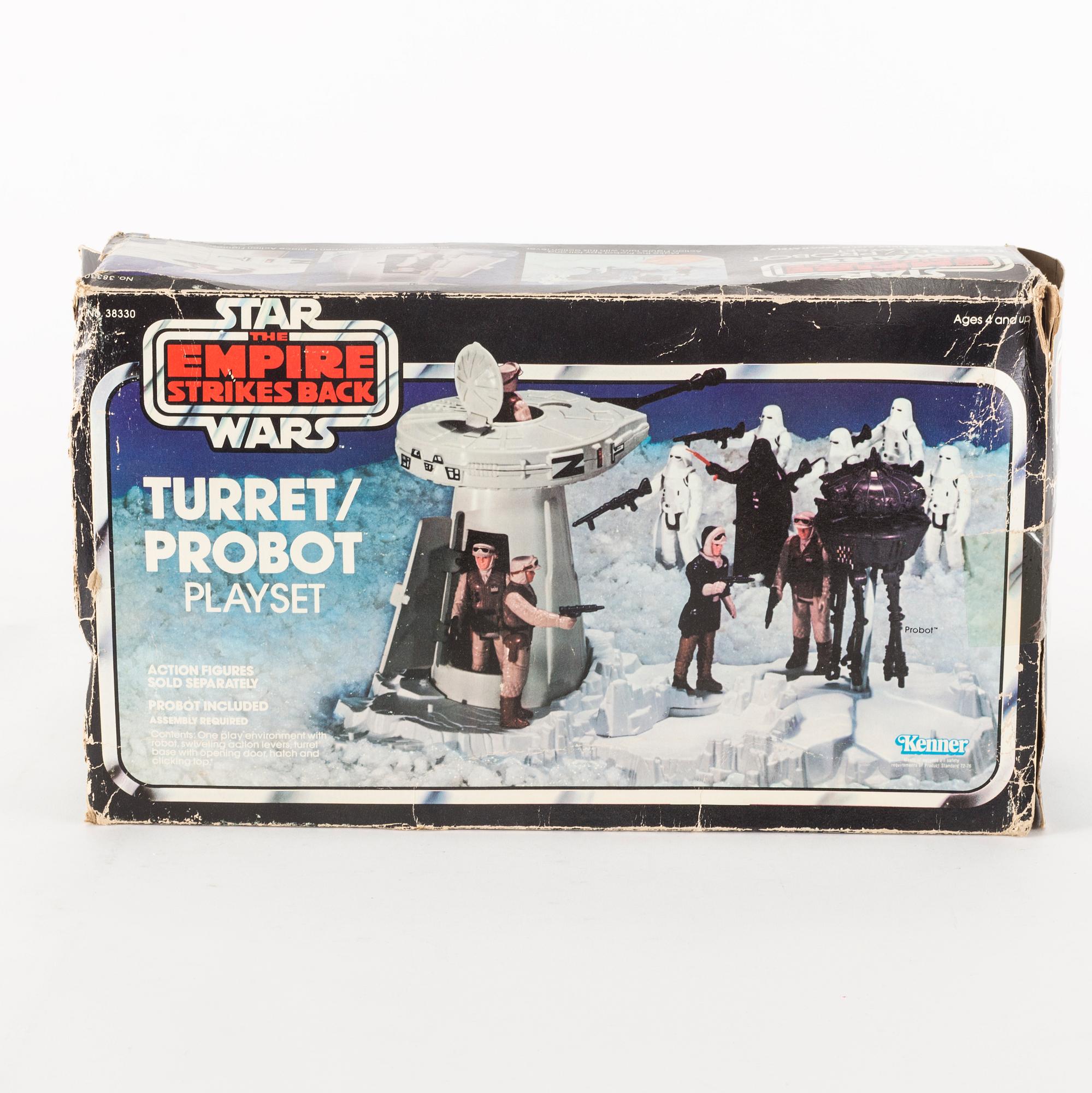 STAR WARS, Imperial attack base, Tauntaun samt Turret and probot playset, Empire Strikes Back, Kenner 1980-tal.