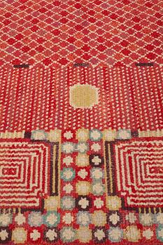 Barbro Nilsson, A CARPET, "Krabban", knotted pile, ca 334 x 296 cm, signed AB MMF BN.