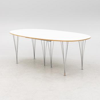 Bruno Mathsson & Piet Hein, dining table, "Superellipse", Fritz Hansen, Denmark.