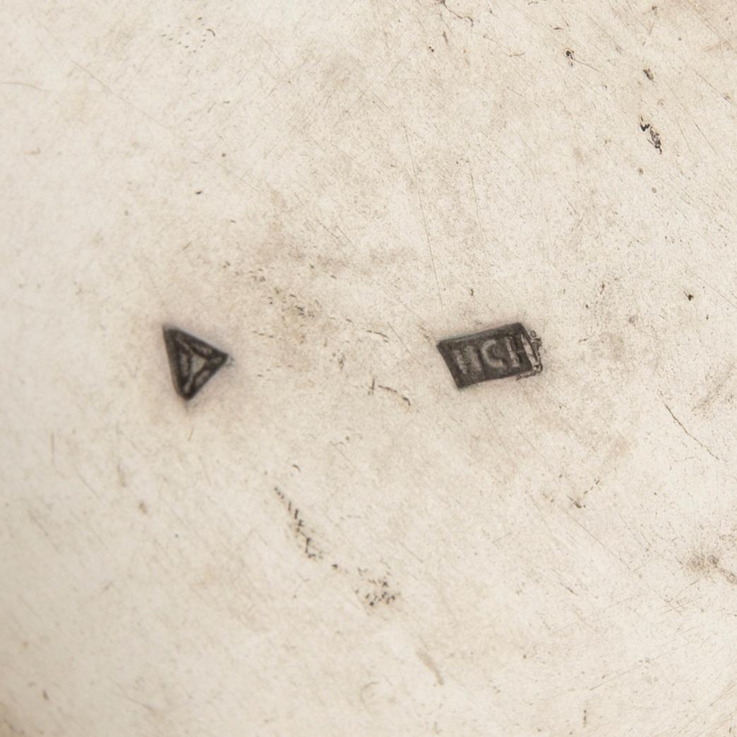 Chocolate pot, first half of the 19th century, silver.