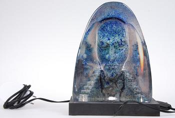 (Klart) SKULPTUR, glas, Anders Solfors, unikat, sign samt dat "2006".