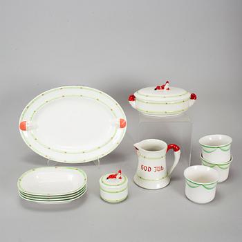 Eleven porcelain pieces 'Jul' and 'God Jul', Gustavsberg and Rörstrand.