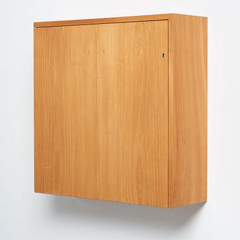 Bruno Mathsson, an elm veneered wall hung bar cabinet, Karl Mathsson, Sweden 1938.