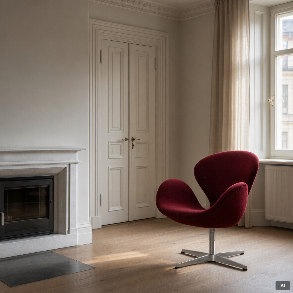 Arne Jacobsen, armchair, "The Swan", Fritz Hansen, 2018.