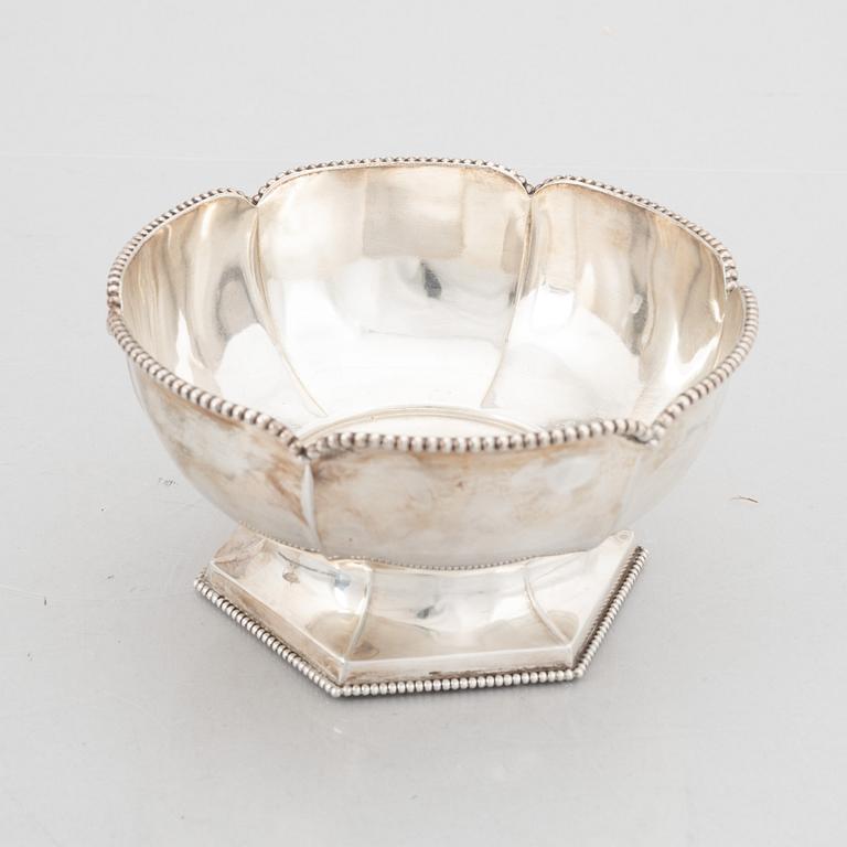 Goblet on foot, silver, Swedish import mark, circa 1930.