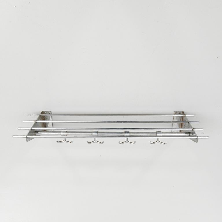 Mogens Mogensen, Hat rack, chrome-plated metal, second half of the 20th century for Albin Karlsson's Metal Factory, Eskilstuna.