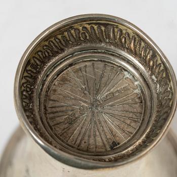 Four Swedish silver beakers, 18th-19th century.