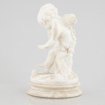 An alabaster sculpture, probably Italy, circa 1900.