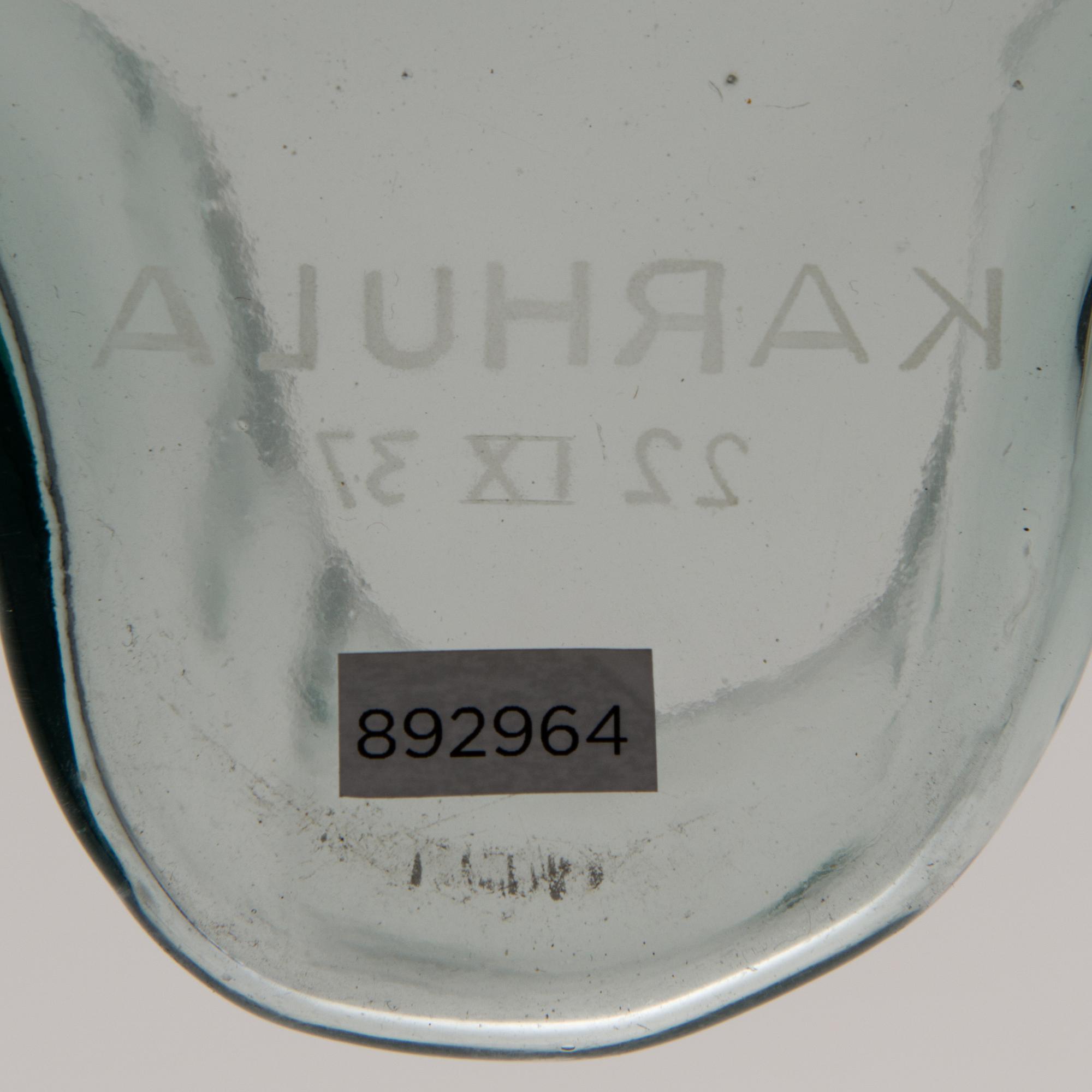 ALVAR AALTO, VAS. Savoy. Sign. Karhula 22 IX 37.