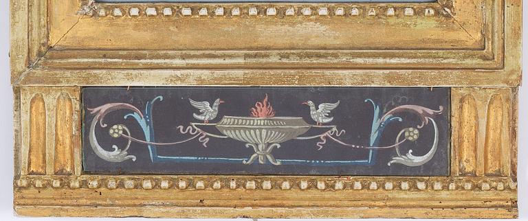 Spegel, omkring 1800, Sengustaviansk.