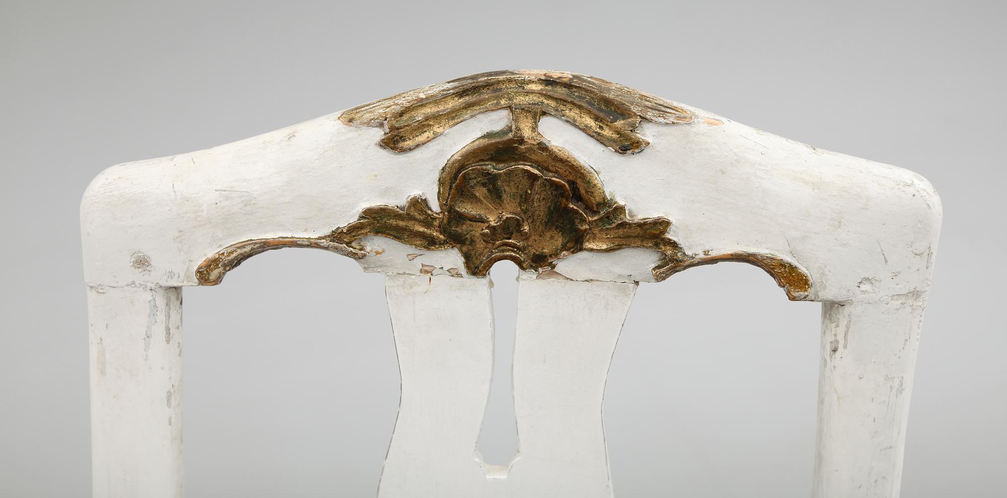 STOLAR, 6 st, senbarock, 1700-tal.